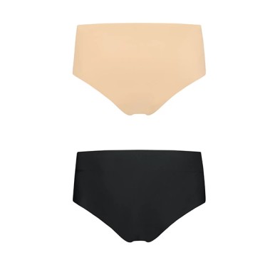 Niewidzialne majtki - Bye Bra Invisible High Brief Nude + Black L